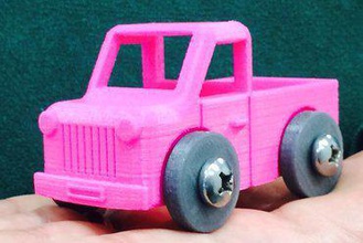 camión de juguete los juguetes 3d print model - Mito3D