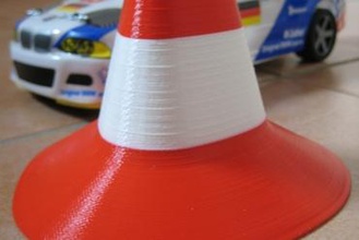 traffic cone rc car office races toys 3d print model - Mito3D