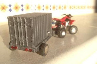 trailer il mio piccolo quad, validi anche per le auto i giocattoli luci dei freni 3d print model - Mito3D