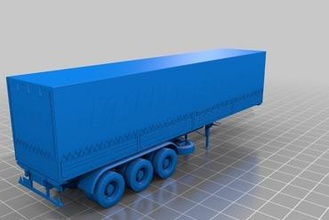 camión de remolque las miniaturas 3d print model - Mito3D