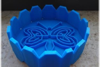 tray butterfly labyrinth inside 3d printer parts enhancements 3d print model - Mito3D