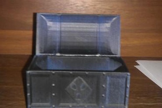 hazine sandığı çalışma menteşe ev kutusu kapak göğüs tabut 3d print model - Mito3D