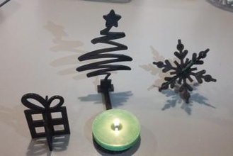 tree candle holder art 3d print model - Mito3D