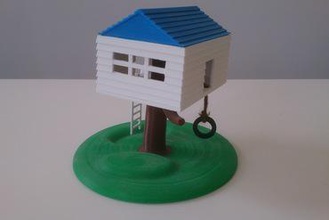 ağaç ev oyuncaklar 3d print model - Mito3D