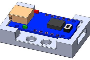 amuleto da placa gadget berloque adafruit 3D print model - Mito3D