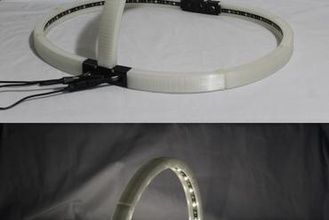 triple arco LED puente fotografía ligero fabricante bricolaje foto estudio Encendiendo sombras 3d print model - Mito3D