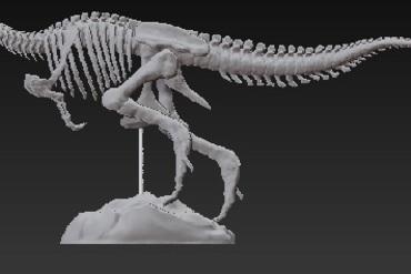 tristan bjd mobile dino dinosauro scheletro osso bjd trex t rex tristan tristan 3d print model - Mito3D