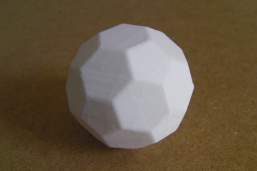 truncated icosahedron - buckyball education math buckminsterfullereno 3D print model - Mito3D