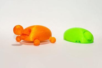 la tortuga los juguetes de juguete animal gadget pre-ensambladas ningún apoyo 3d print model - Mito3D