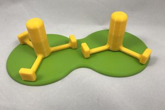 doble tops los juguetes la parte de arriba magnético magneturn 3d print model - Mito3D