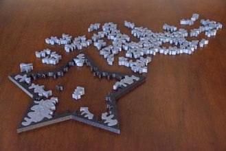 funkeln Star Puzzle Spiele Fliesen prozedural 3d print model - Mito3D