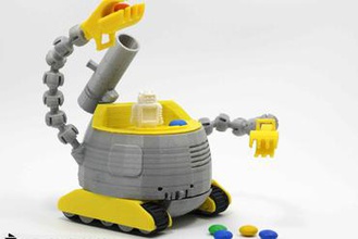ulti-botbot brinquedos robô ultimaker concorrência o chocolate canhão articulada flexível pla 3d print model - Mito3D
