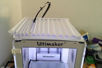ulticover ultimaker2 couvercle du boîtier L'imprimante 3d de pièces améliorations ultimaker 2 le la modification chambre chauffée capot supérieur chaine um2 mise à niveau abs chaleur topmod 3d print model - Mito3D