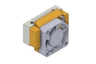 ultimaker 2 2+ cabezal impresión ventilador conducto 3D impresora partes mejoras actualizaciones 3d print model - Mito3D