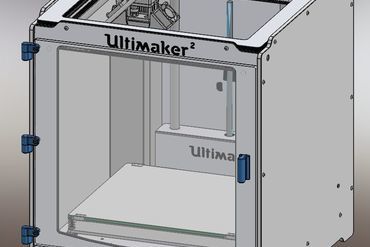 ultimaker 2 porta anteriore magnetica nascosta cattura Stampante 3d di parti miglioramenti um2 aggiornamento 3D print model - Mito3D