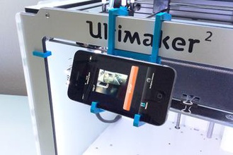 ultimaker 2 akıllı telefon bağlama 3d yazıcı donanımları parçaları iphone monte edin raf geliştirme parçası 3d print model - Mito3D