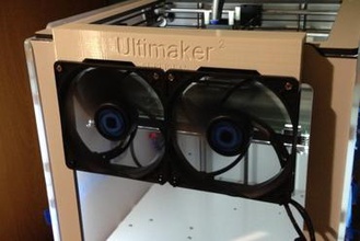 ultimaker 2 superfan de montaje v10 Impresora 3d piezas mejoras 3d print model - Mito3D