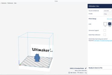 ultimaker 2go+ cura da máquina Impressora 3d de peças acessórios um2 atualização um2go o json um2go+ um2+ 2 ir 3D print model - Mito3D