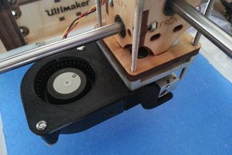 ultimaker Laufrad fan-mod 3d-Drucker-Teile-Verbesserungen fan Düse 3d print model - Mito3D