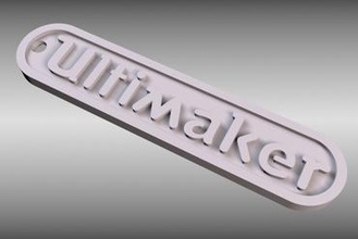 ultimaker key fob fashion logo keychain gift brand cool neat nifty ambassador 3d print model - Mito3D