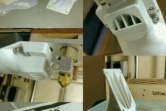 ultimaker original plus fanshroud 3d printer parts enhancements shroud fanduct duct 3d print model - Mito3D