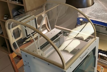 ultimaker s3 cover 3D printer parts and enhancements heated chamber hood 3D print model - Mito3D