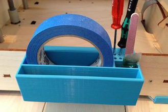 ultimaker caja de herramientas Impresora 3d piezas mejoras útil el monte contenedor soporte la herramienta cuadro 3d print model - Mito3D