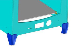 ultimaker v2 pied r glable - feet 3d printer parts enhancements 2 3d print model - Mito3D