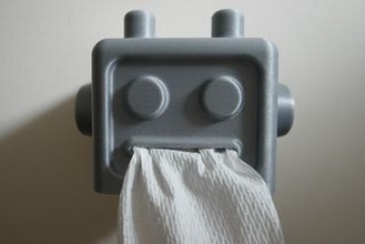 ultiroll holder your home ultibot ultimaker robot ultirobot toilet roll 3d print model - Mito3D