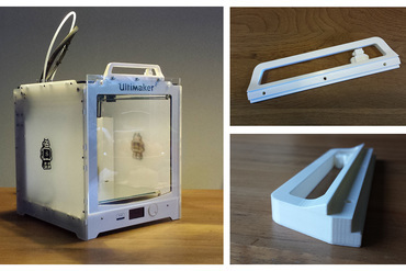 um2 minimalista do painel frontal Impressora 3d de peças acessórios ultimaker2 gabinete porta útil impressões concurso 3D print model - Mito3D