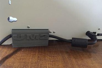 um2 power cord holder version 2 maker diy cable clip attach 3d print model - Mito3D