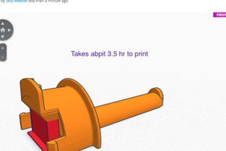 um2 pequeño soporte de bobina Impresora 3d piezas mejoras 3d print model - Mito3D