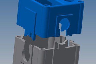 um2 two-piece printhead 3d printer parts enhancements ultimaker 2 3d print model - Mito3D