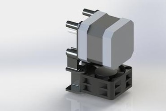 umo+ um2 xy ventilador de motor 40x20 apoyo Impresora 3d piezas mejoras el ultimaker calor 3d print model - Mito3D