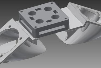 umo 40mm fanduct 3dsolex Düsen Modifikation 3d-Drucker-Teile-Verbesserungen 3d print model - Mito3D