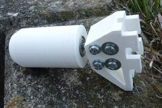 umo ball bearing spool holder 3d printer parts enhancements ultimaker original spoolholder 3d print model - Mito3D