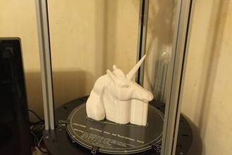 testa di unicorno art 3d print model - Mito3D