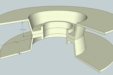 universal-3d-Druck-filament-Spule standard 3d-Drucker-Teile-Verbesserungen spool filament holder 3d-drucken 3d-printing association 3D print model - Mito3D