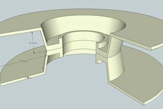 universal de impresión 3d, filamento bobina estándar Impresora 3d piezas mejoras la soporte La en asociación 3d print model - Mito3D