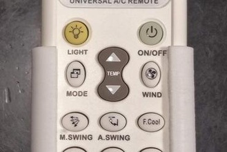 universal ac remote control holder air conditioner 3d print model - Mito3D