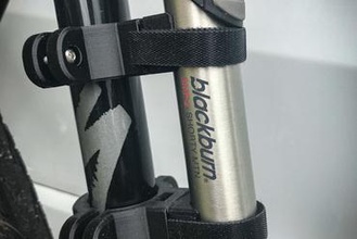universal bomba de bicicleta montaje gadget bicicletas la el monte abrazadera ciclo titular archivo adjunto accesorio 3d print model - Mito3D