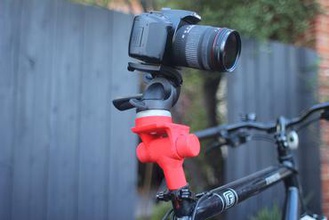 universal camera bicycle dolly adaptor gadget 3d print model - Mito3D