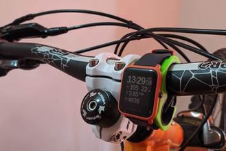 evrensel smartwatch sahibi gadget bisiklet dag tutucu pulsometer 3d print model - Mito3D