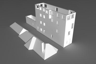 aktualisiert druckbare Zug-Turm Deutschland miniaturen 3d print model - Mito3D