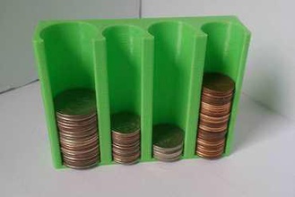 us coin holder your home organization money 3d print model - Mito3D