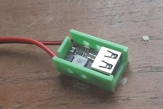 USB module Cas gaine fabricant DIY Puissance chargeur 3d print model - Mito3D