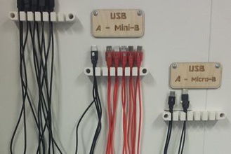 usb kablo duvar raf ev sopa duvara monte edin askı tutucu Kablolar yönetimi kablosu klipsi cableholder tidy düzenli Tel wiremount 3d print model - Mito3D