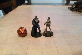 vampire lord his minions miniatures dracula dnd d&d dungeons dragons & pathfinder 3d print model - Mito3D