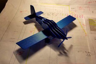 van's rv-7 assembly model art airplane plane assemble puzzle game toy kitchen vansaircract vans rv7 3d print model - Mito3D