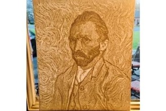 van Gogh Porträt 3d Lithographie Kunst 3d print model - Mito3D